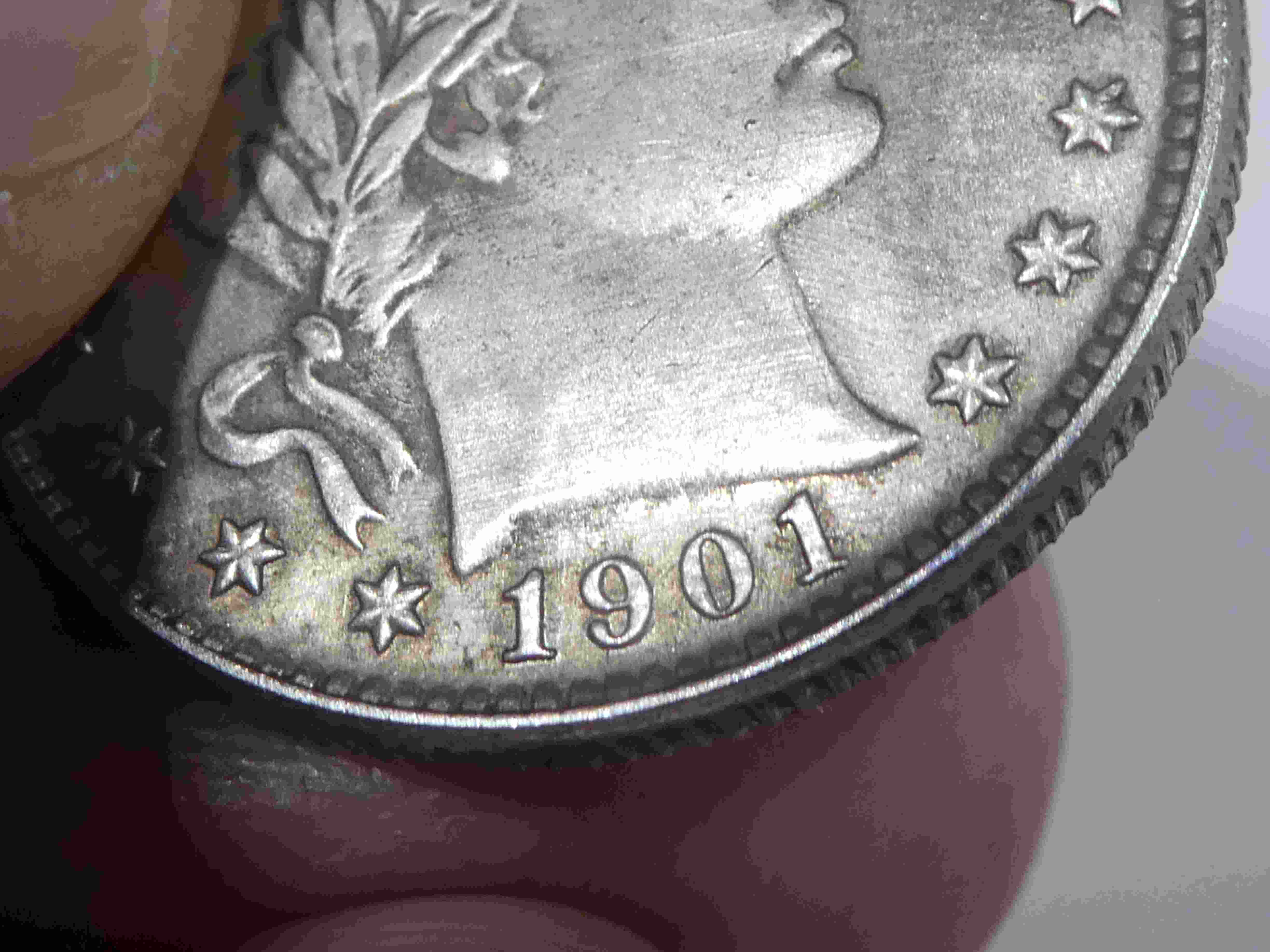 Barber-Quarter-1901-S-Real-Or-Fake