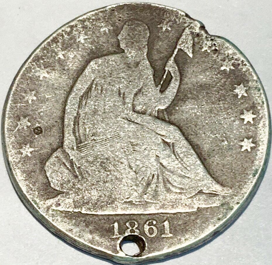 Looks-Like-Some-Buyer-Will-Get-Stung-On-This-Alleged-Csa-Dog-Tag-On-An-Alleged-1862-S-Half-Dollar
