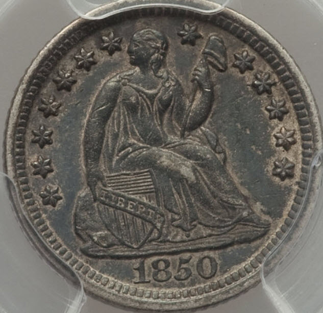 1850-O-Seated-1/2-Dime--You-Vs.-PCGS