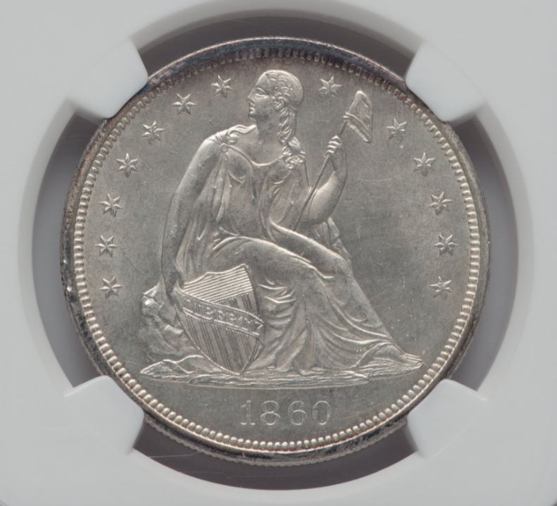 1860-O-Seated-Liberty-Dollar-For-Grading