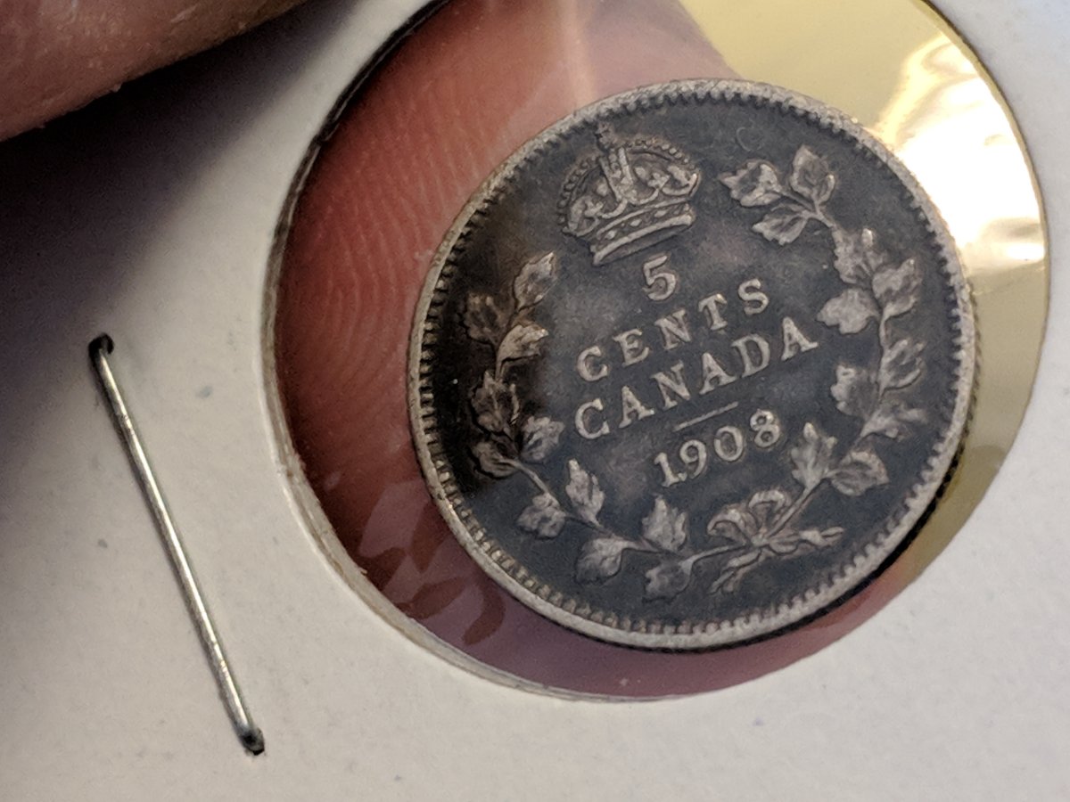 Canada-1908-Five-Cents---Large-8-Or-Small-8?