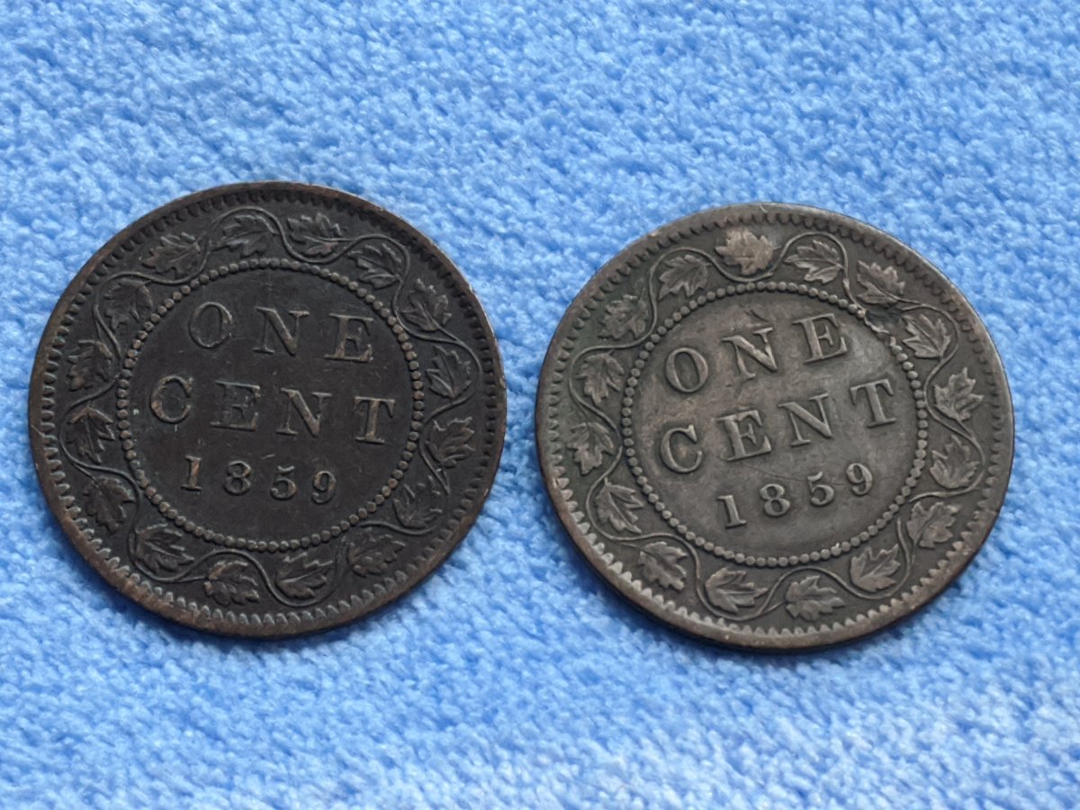 1859-Lg-Cents---What-Variety-Are-These-Two?