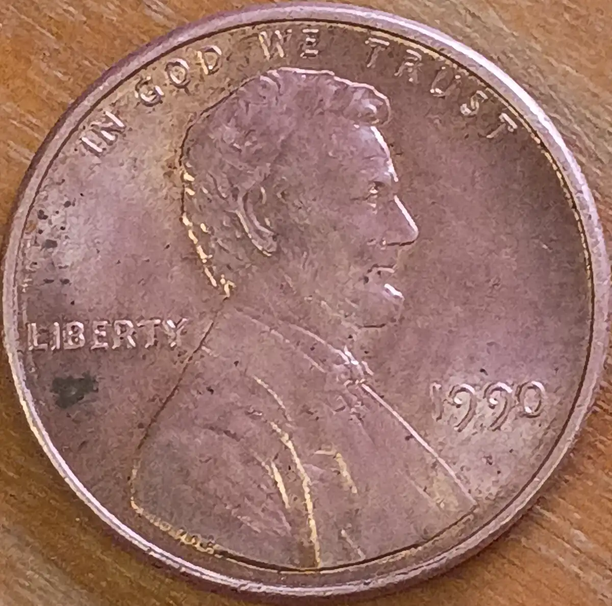 1990-No-Mint-Mark-Penny-With-Doubling-On-Reverse-Side
