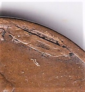 Bizarre-1918-S-Lincoln-Wheat-Cent.-Cud?-Retained-Strike-Through?-Weak-Rev?