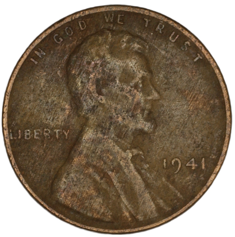 1941-Lincoln-Cent---Abraded-Die---Just-For-Information-And-A-Fun-Challenge