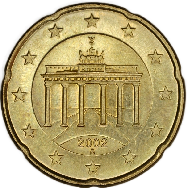 2002-A-Germany-Euro-Twenty-Cent---Possible-Matte-Finish-Variety