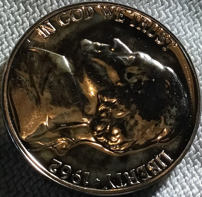 1962-P-Proof-Nickel---Toning-Or-PVC-Damage