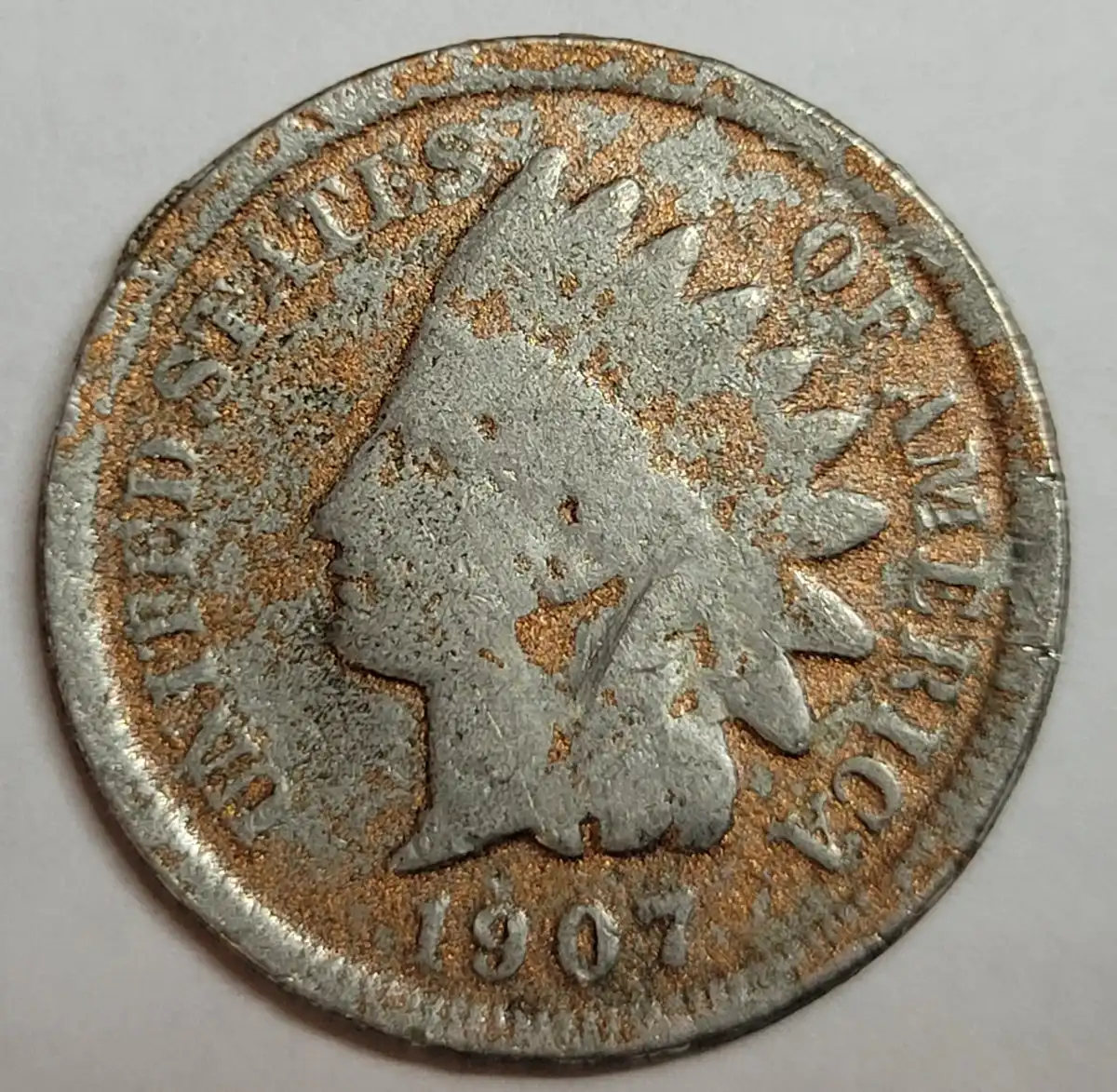Interesting-1907-Indian-Head-Cent