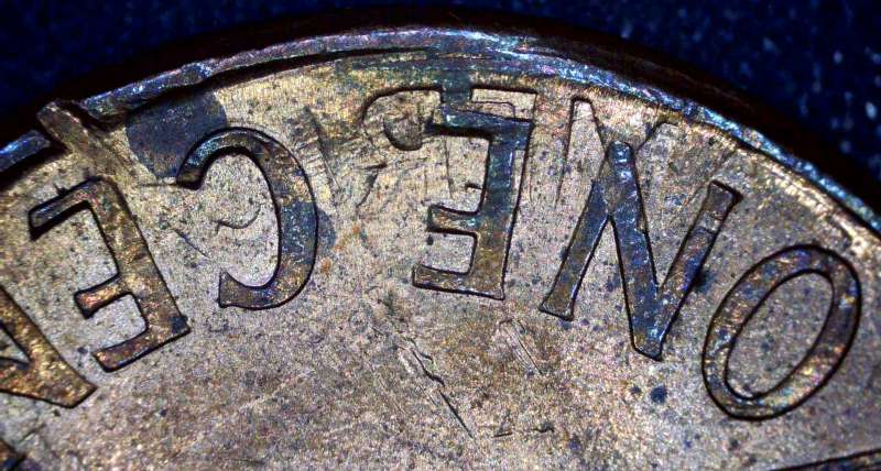 2000-D-One-Cent-Penny-Multiple-Inverted-Errors-Obverse-And-Reverse