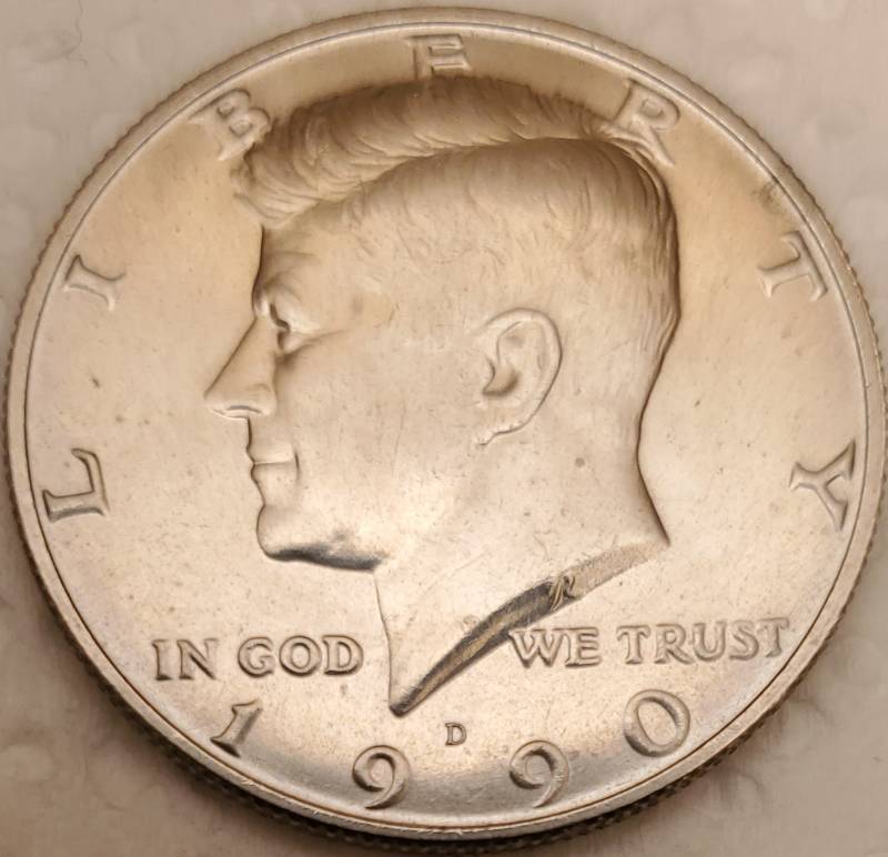 Second-Round,-Half-Dollar-Kennedy-1990-D.-What-Do-You-Think?-Thank-You.