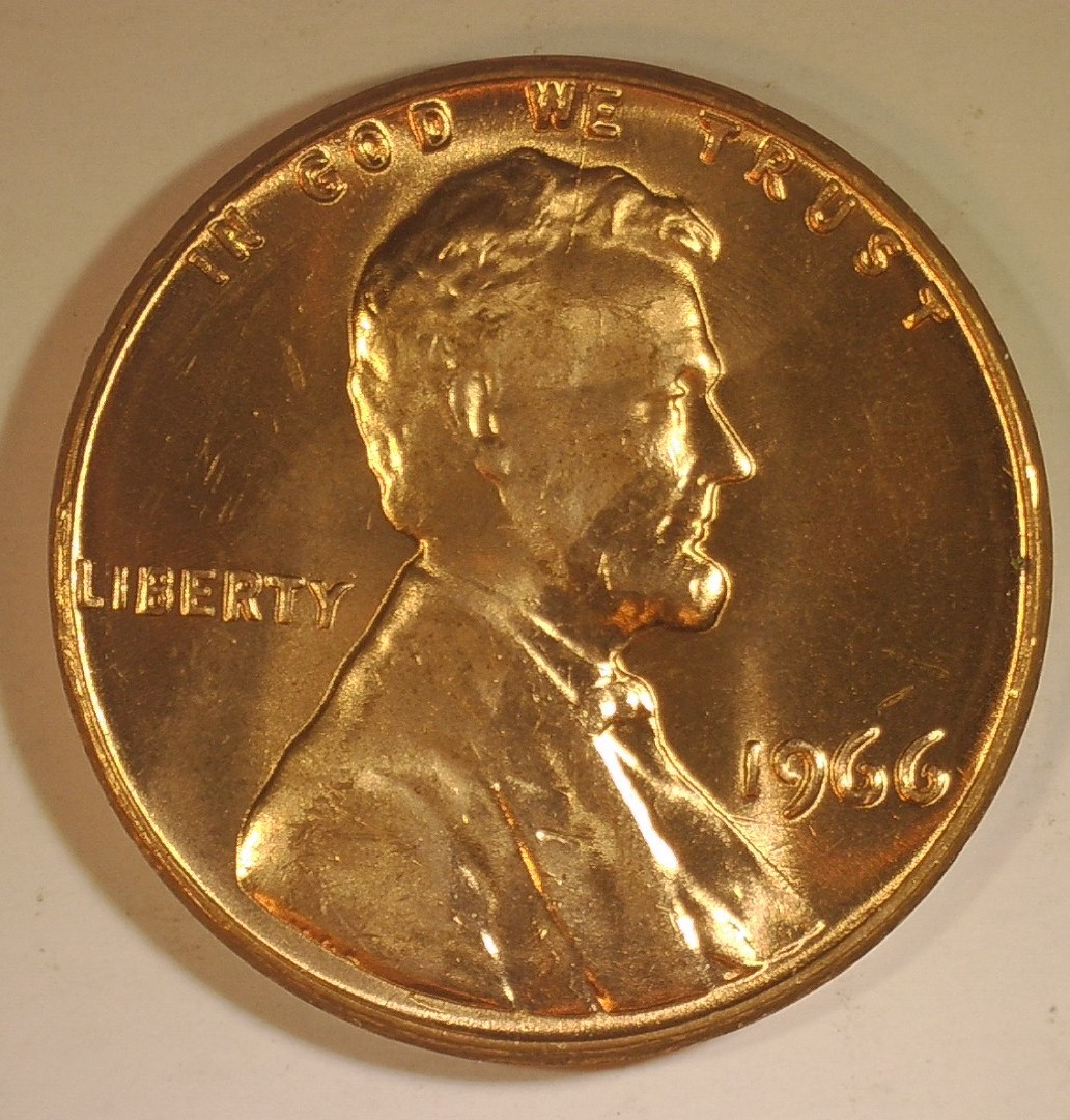 1966-Wheat-Cent-With-Die-Crack-And-?