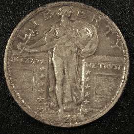 1924-Standing-Liberty-Quarter-With-Damaged-Date