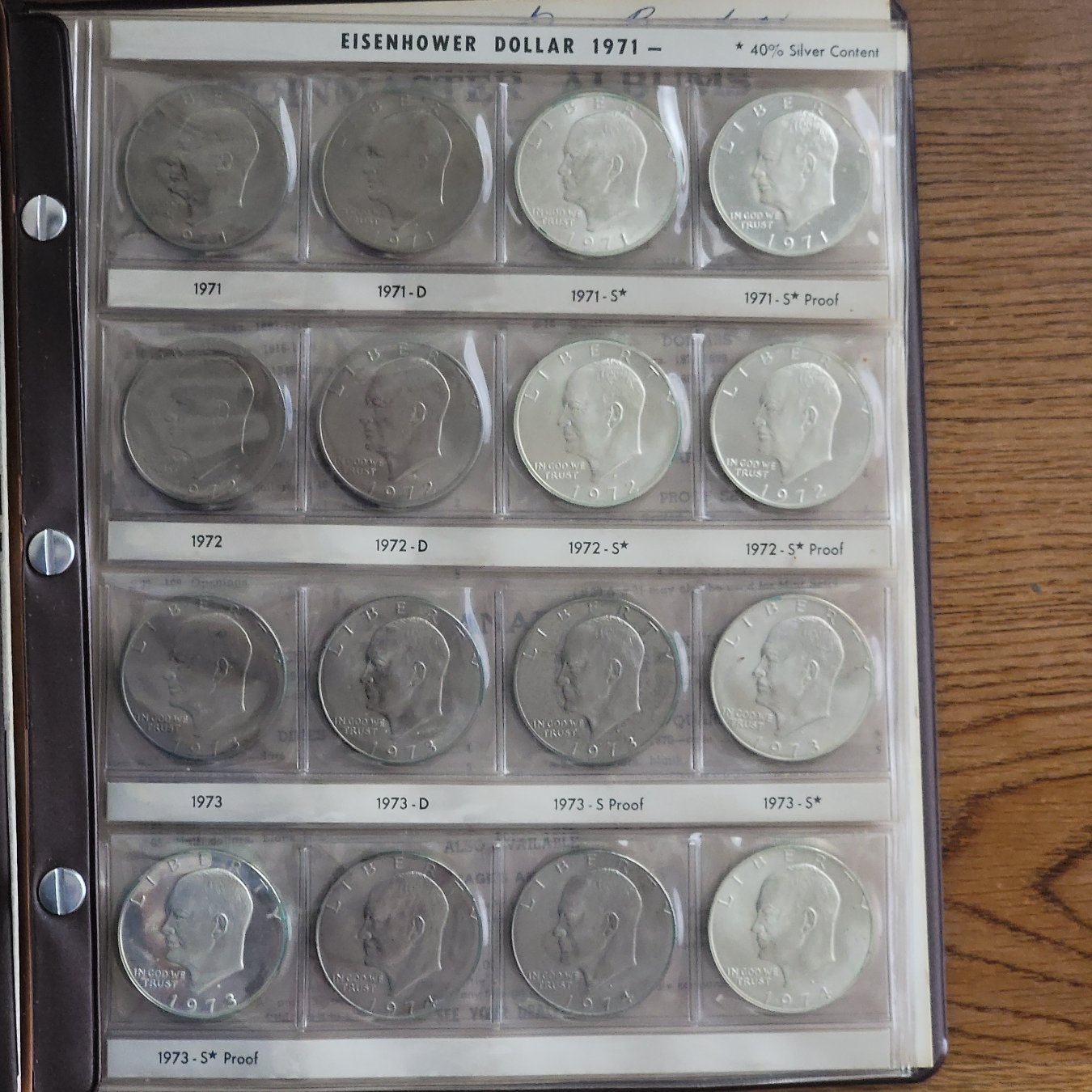 Eisenhower-Dollar-1971-_____-Binder