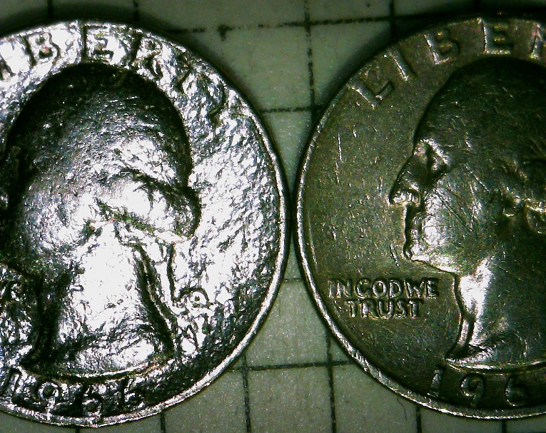1966-Washington-Quarter-Plated?-But-5.38-Grams?