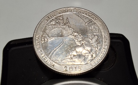 2015-D--Blue-Ridge-Parkway--Quarter-Does-This-Coin-Look-Like-It-Has-A-Proof-Reverse-Or-Something