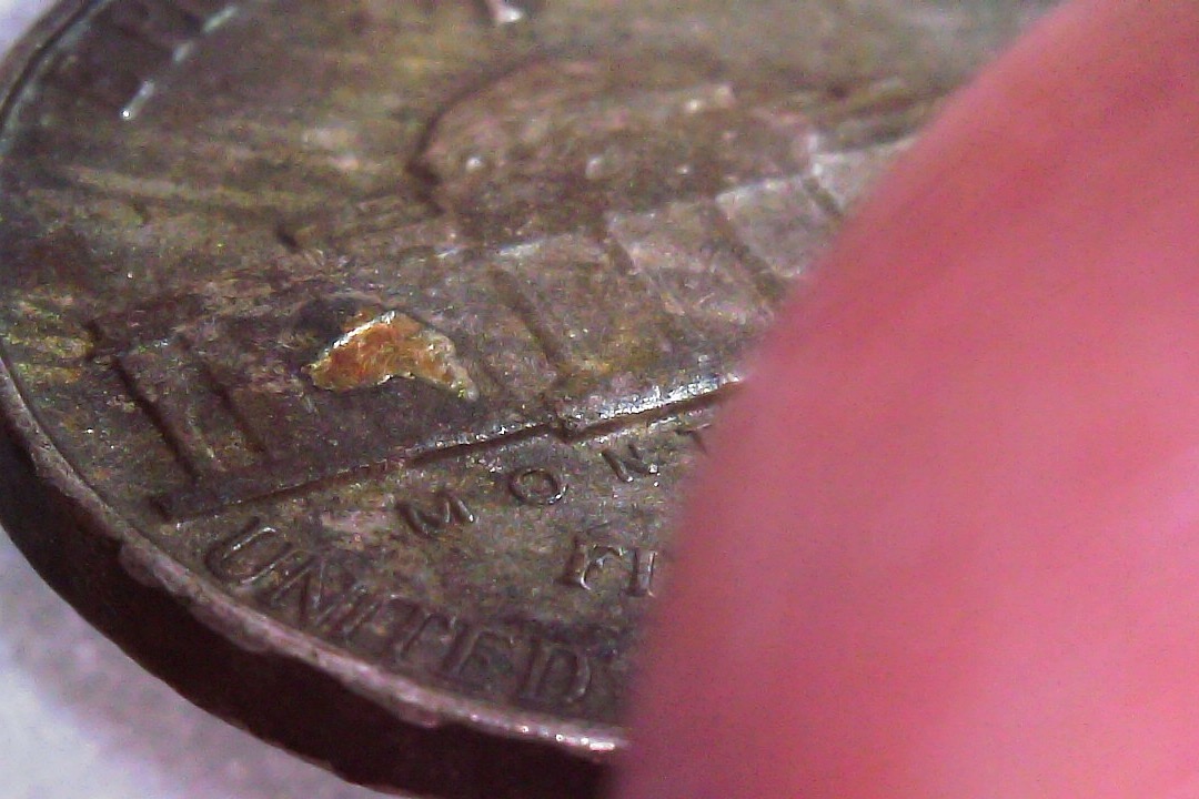 Need-Help-W/-1943-P-Nickel---Crack-Filled-With-Gold/Brass/Copper-Vs.-Retained-Strike-Through