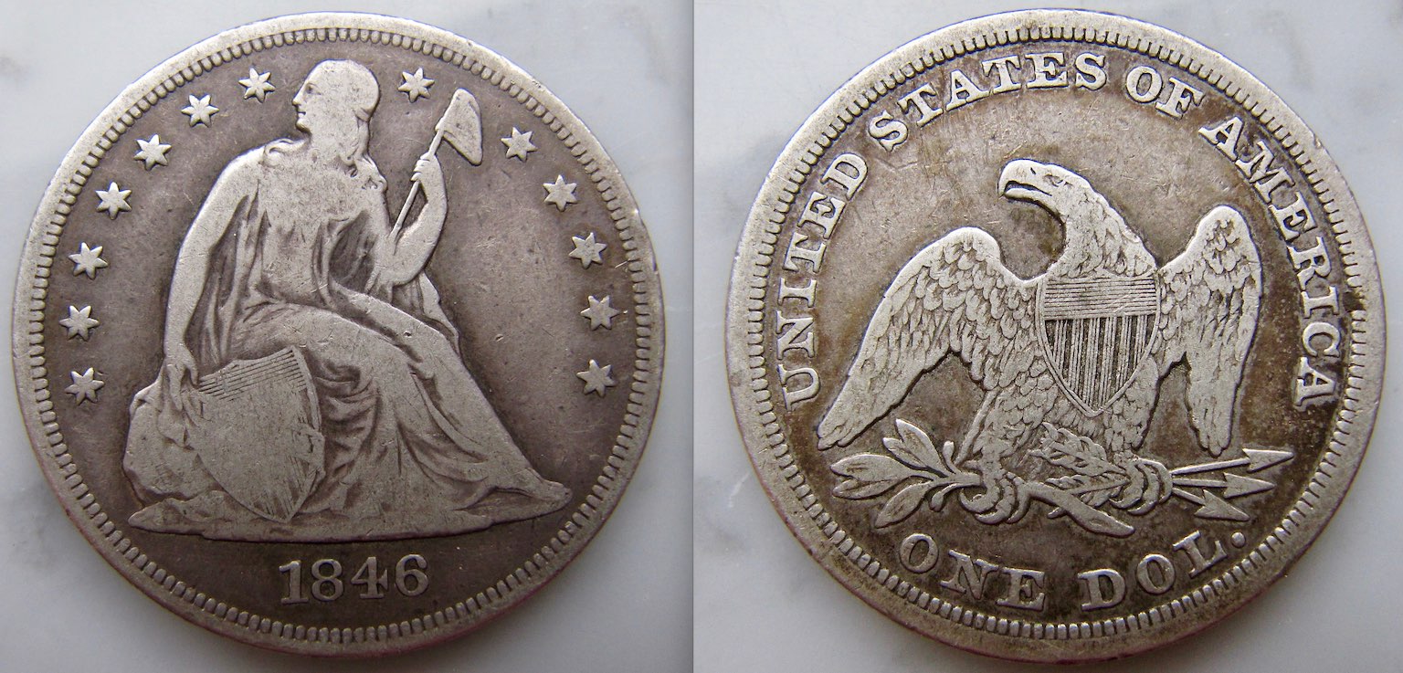 1846-$1-Liberty-Seated-Dollar-#7