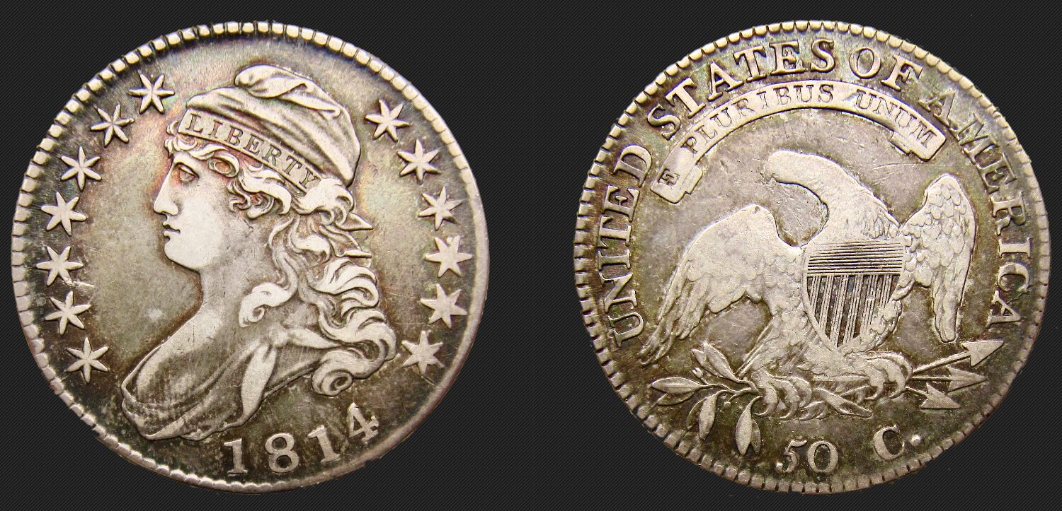 1814-Capped-Bust-Half-O-108A--E-Over-A---Keep-Or-Return,-What's-Your-Vote?