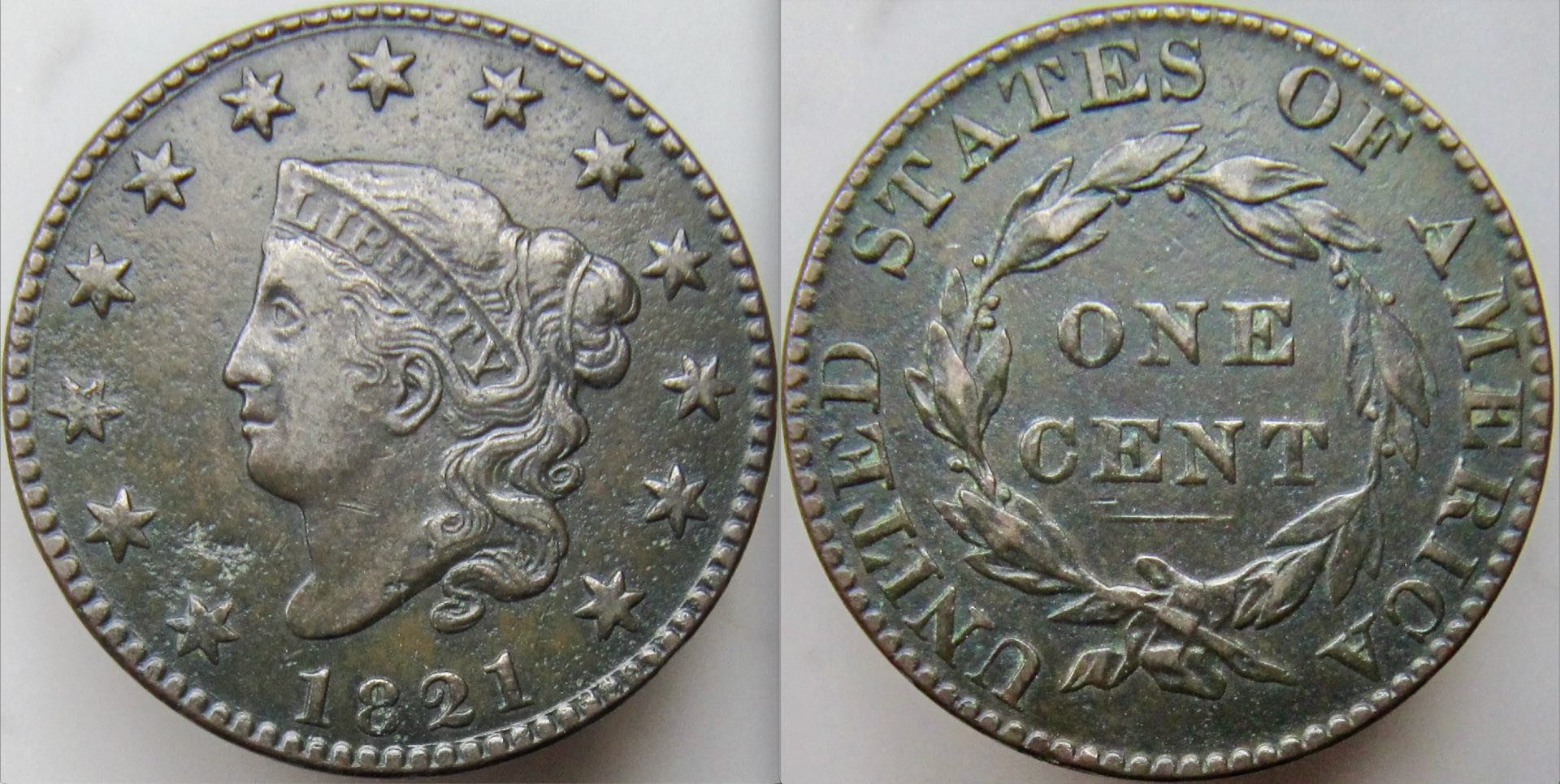 1821-Coronet-Head-Large-Cent-#4