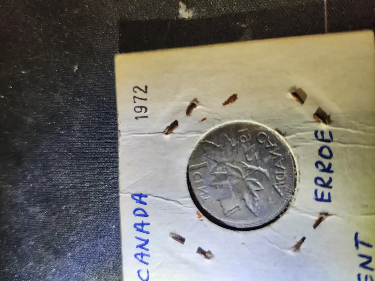 1-Cent-Silver-Color-Canada-Maple-Leaf-Multiple-Errors