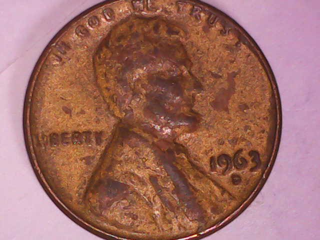 1963-D-Lincoln-Cent-Surface