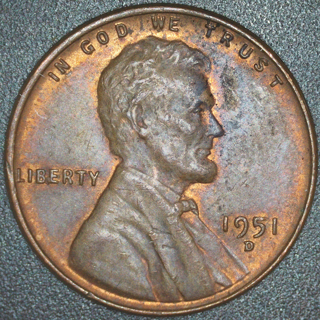 1951-D-Lincoln-Wheat-Penny--Bie