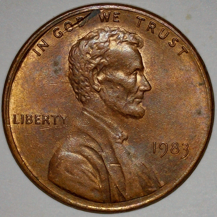 1983-P-Lincoln-Cent-Struck-Through-Rim-Burr