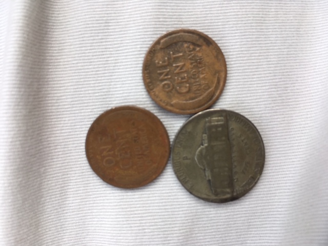 Found-War-Nickel-And-Two-Wheat-Pennies-Today