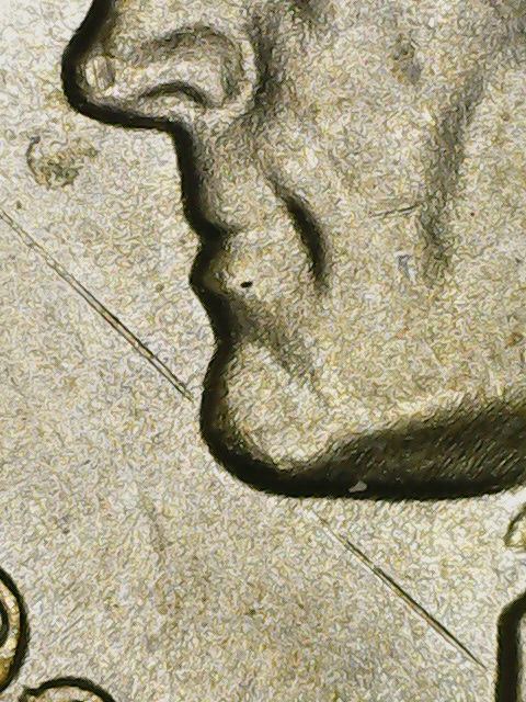 1951-D-Speared-Jefferson-Nickel-Die-Gouge