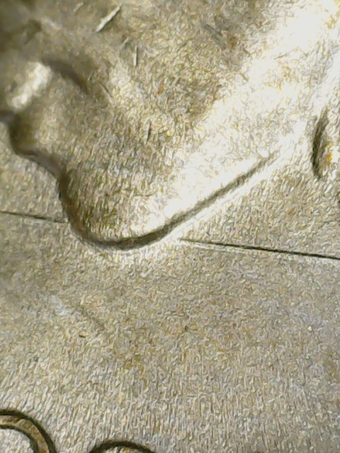 1951-D-Speared-Jefferson-Nickel-Die-Gouge
