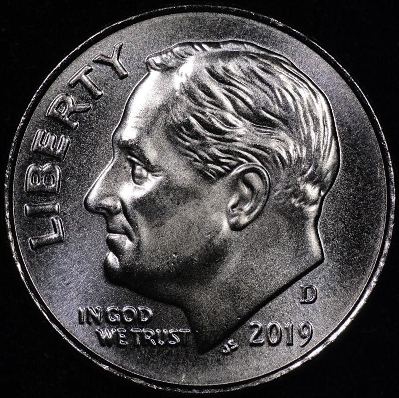 2019-D-Roosevelt-Dime-For-Grading