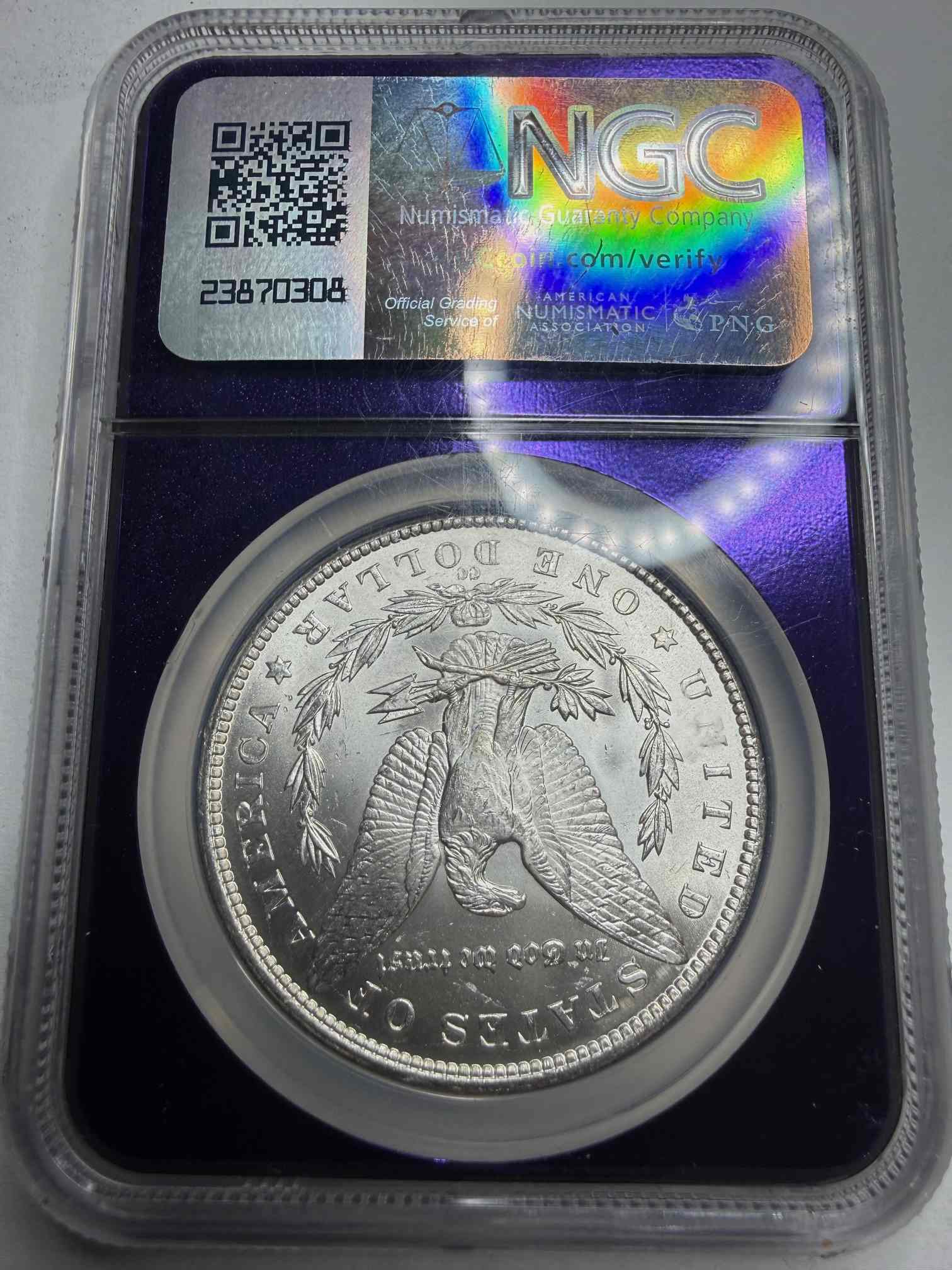 1882-CC-Morgan,-Slight-Tilt-&-Movement-In-NGC-Case