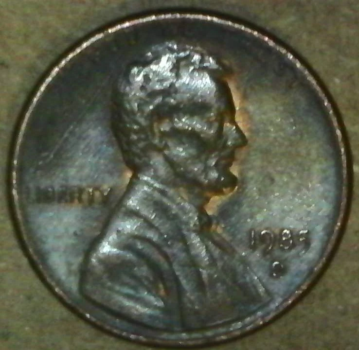1985-D-Penny-L-Is-Flat-Also-Motto-And-Reverse