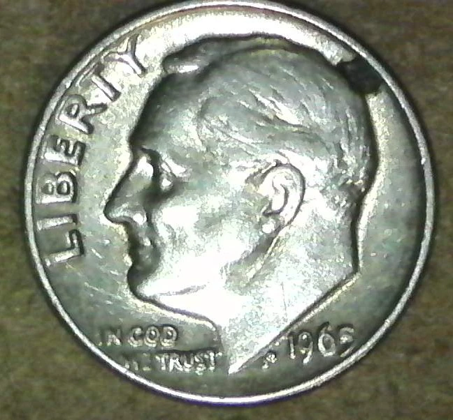 1965-Dime-In-God--And-Date-Are-Not-Sharp?