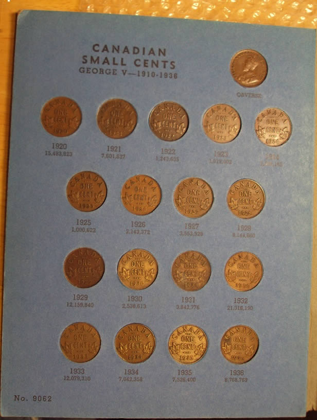 1920-1972-Canada-Small-Cent-Set
