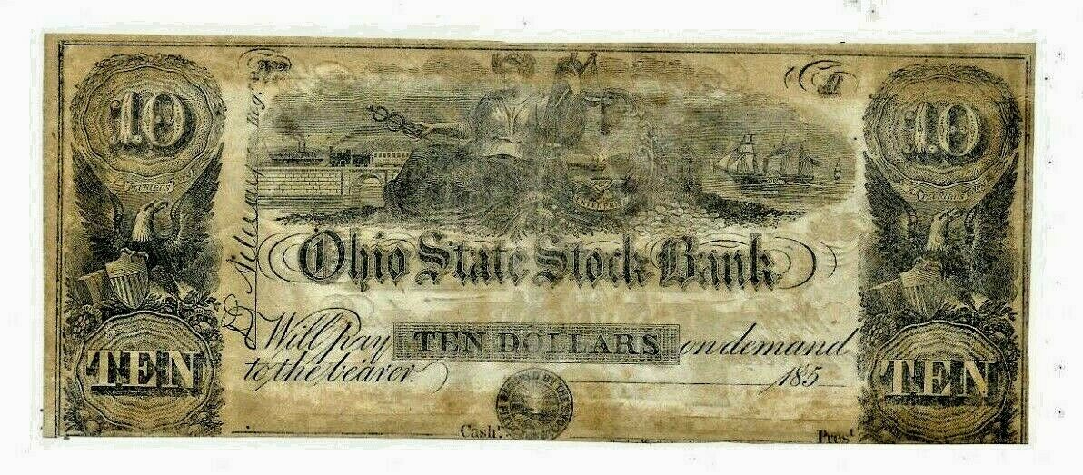 1800's-2-Sided-Obsolete-Note