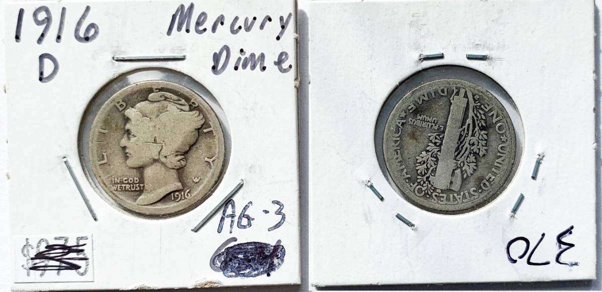 My-Mostly-Circulated-Mercury-Dime-Collection...