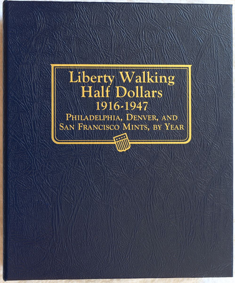 A-Set-Of-Walking-Liberties-In-A-Whitman-Album.