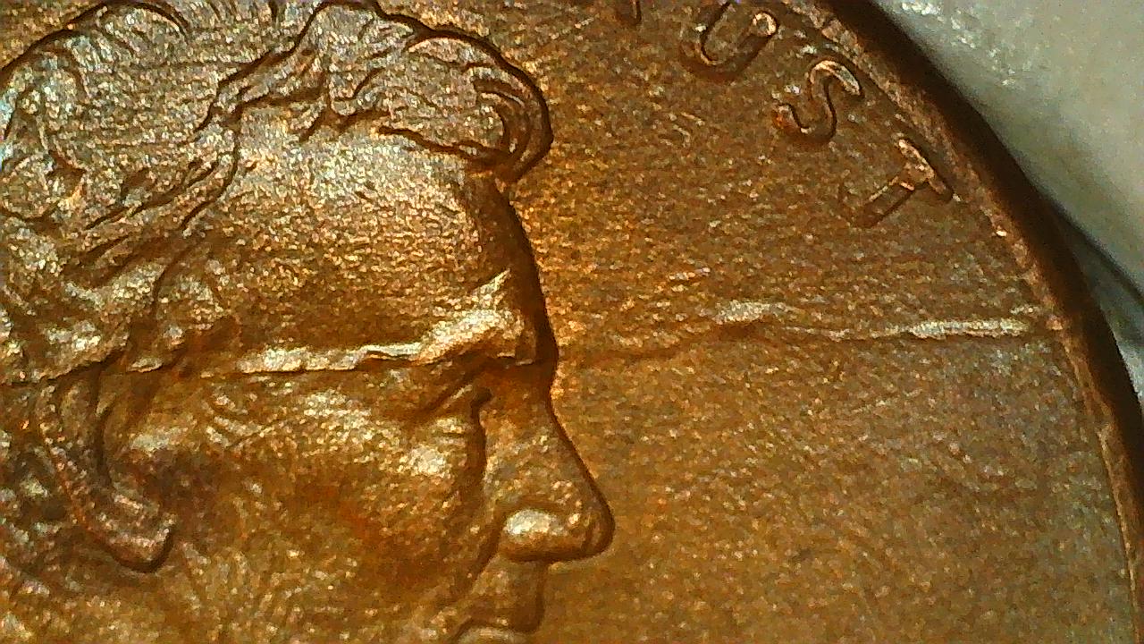 1-St-One-Is-A-1992-D-Penny-With-Die-Break-Looks-Like-A-Splitting-Headache
