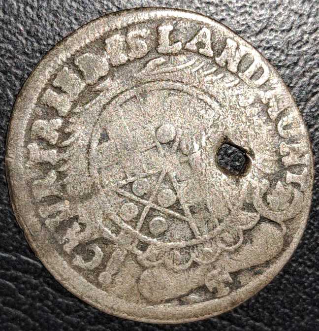 Old-Billon-European-Coin-Id:-17th-Century-3-Albus-From-Trier