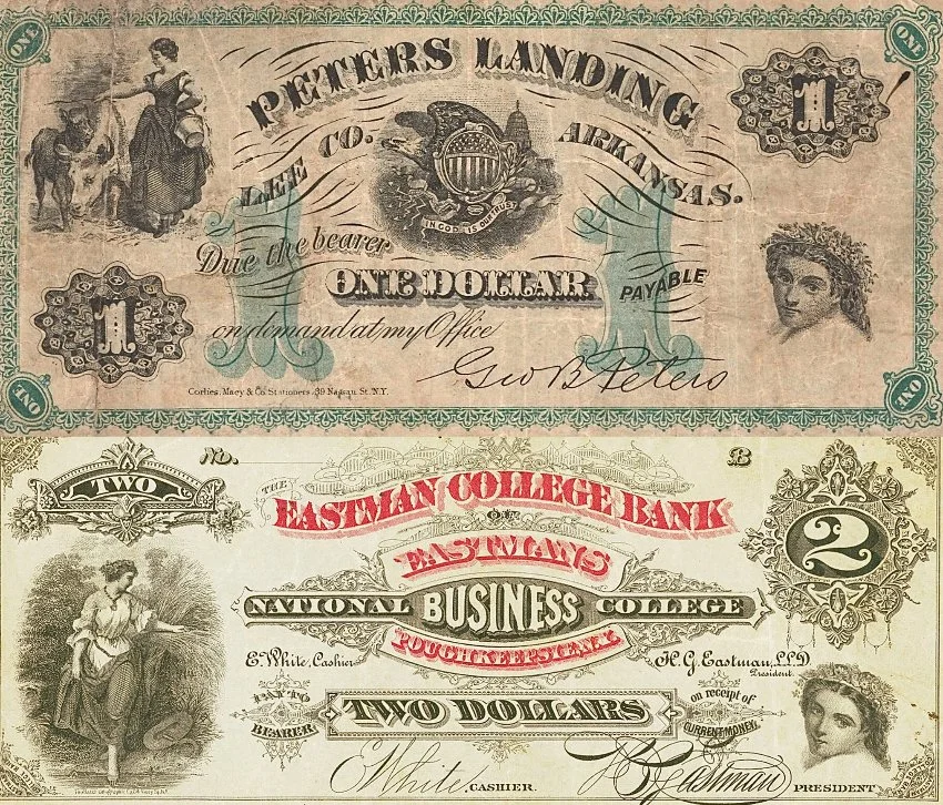 Hokiefan's-Collection-Of-Arkansas-Obsoletes,-Scrip-And-National-Bank-Notes