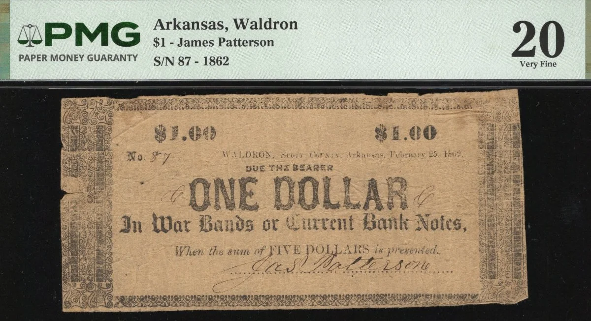 Hokiefan's-Collection-Of-Arkansas-Obsoletes,-Scrip-And-National-Bank-Notes