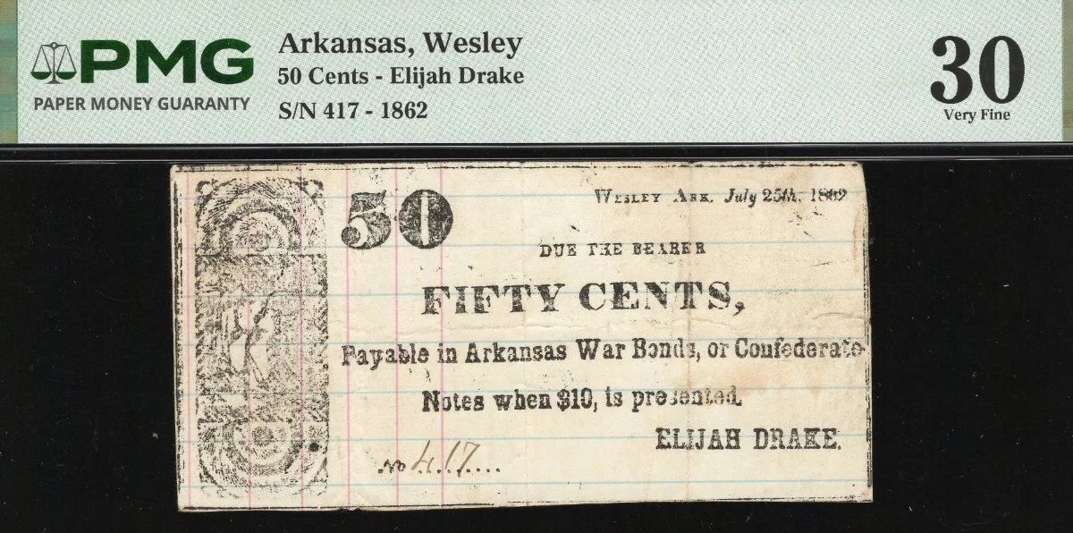 Hokiefan's-Collection-Of-Arkansas-Obsoletes,-Scrip-And-National-Bank-Notes