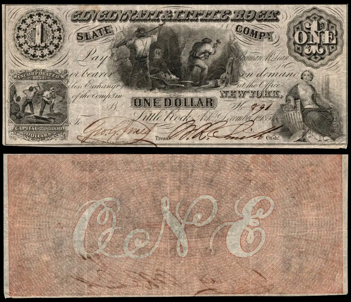 Hokiefan's-Collection-Of-Arkansas-Obsoletes,-Scrip-And-National-Bank-Notes