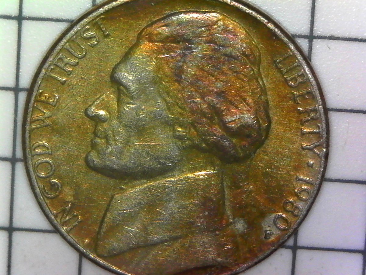 1980-P-Nickel-Copper-Edge,-Gold/Copper-Toning
