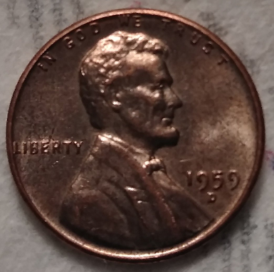 1959-D-Penny-White-Copper-Toning