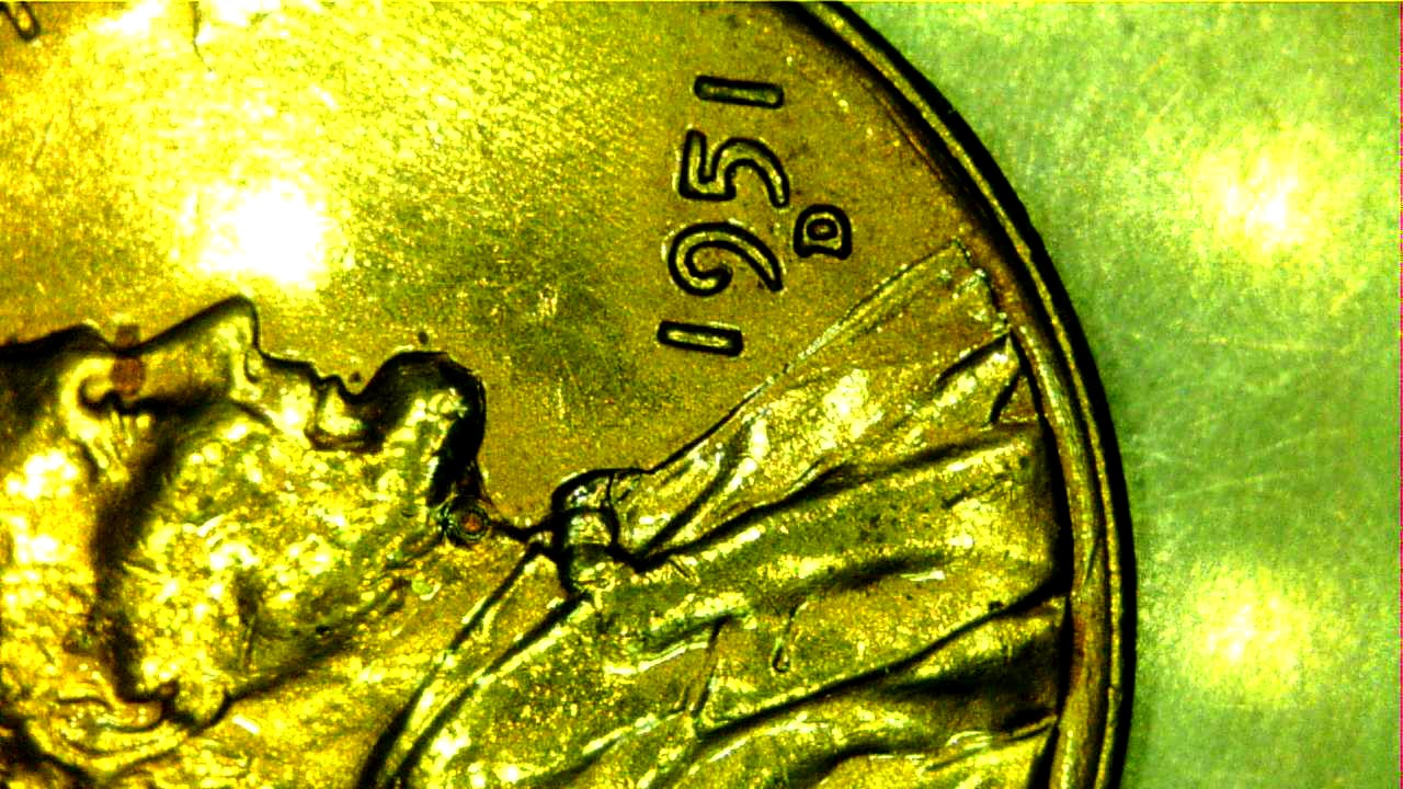1951-D-Lincoln-Cent-With-Finger-Ring-At-Neck