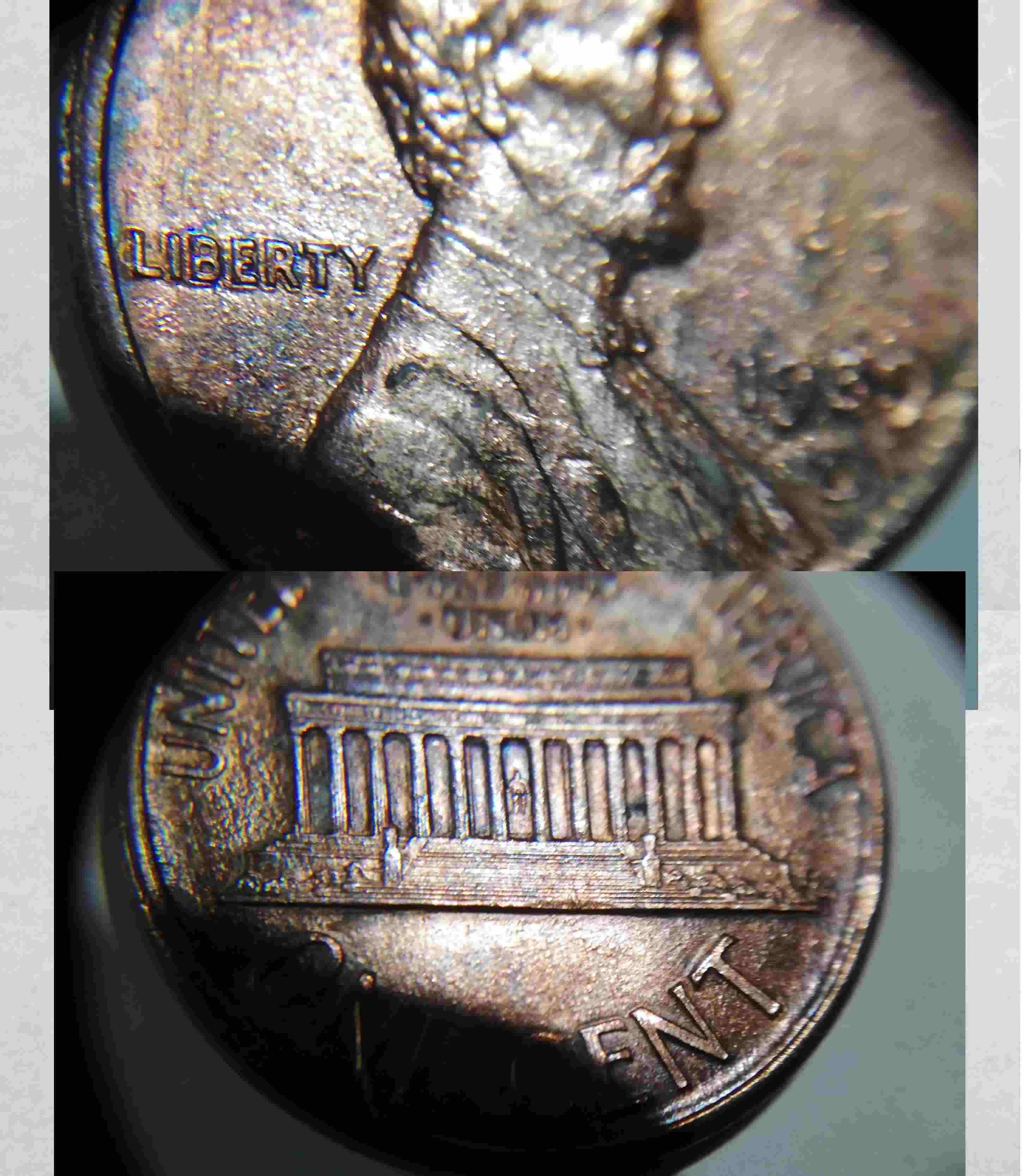 Incuse-Marks-On-A-1989-Penny?