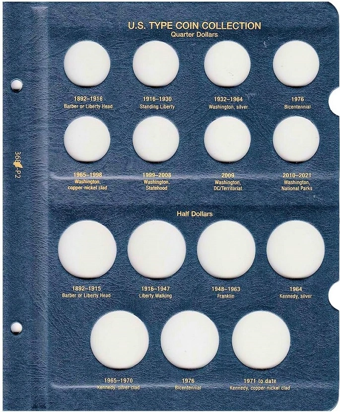 Whitman-Type-Set-Album-Vs-Dansco-7070-Type-Set