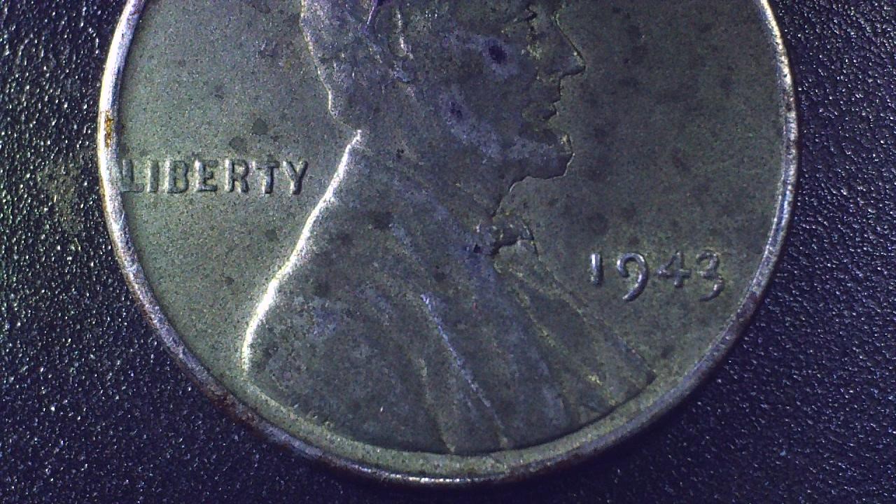 1943-P-Lincoln-Wheat-Cent-----Steel-W/Full-Stalks